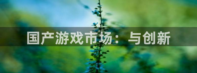 新宝GG官网注册平台登录不了：国产游戏市场：与创新